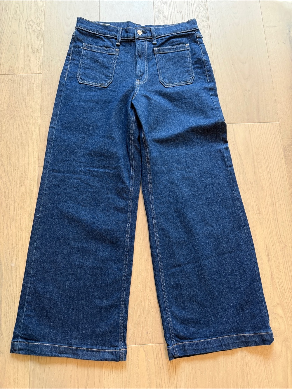 GAP High Rise Stride Wide-Leg Dark Blue Denim Jeans- NWOT